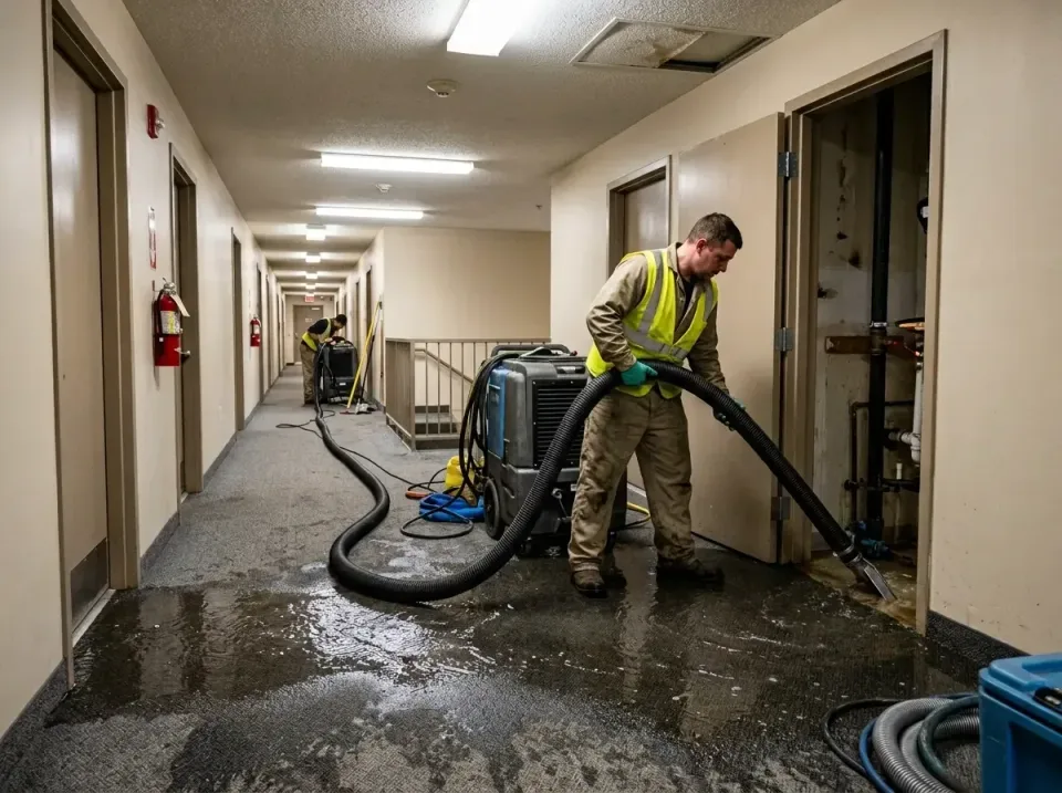 multi-unit-apartment-hallway-f-005 — frequently asked questions, Emergency Burst Pipe Water Extraction & Removal in Sleepy E…